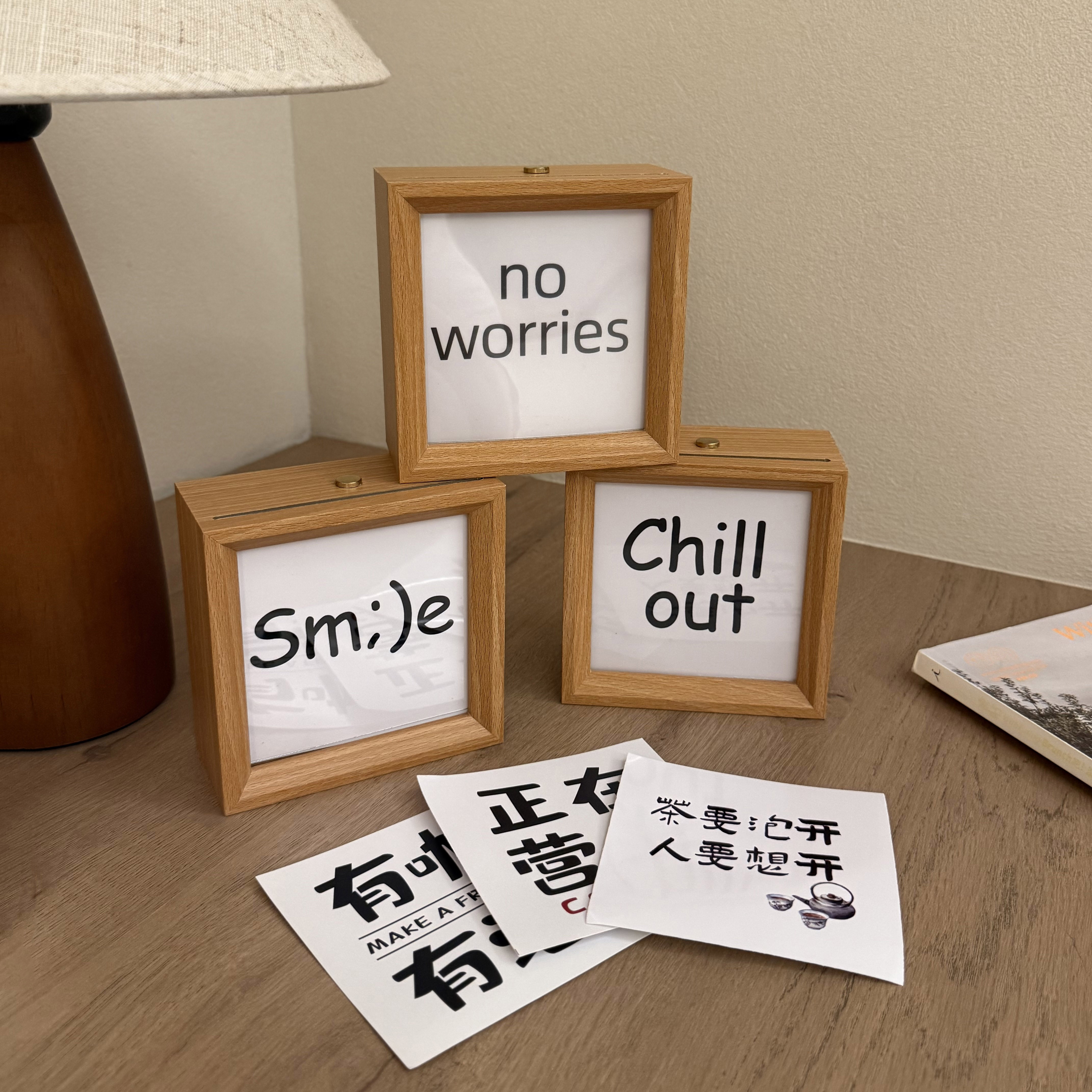 可定制木质氛围字母咖啡灯桌面小夜灯家居装饰睡眠灯摆件创意礼物