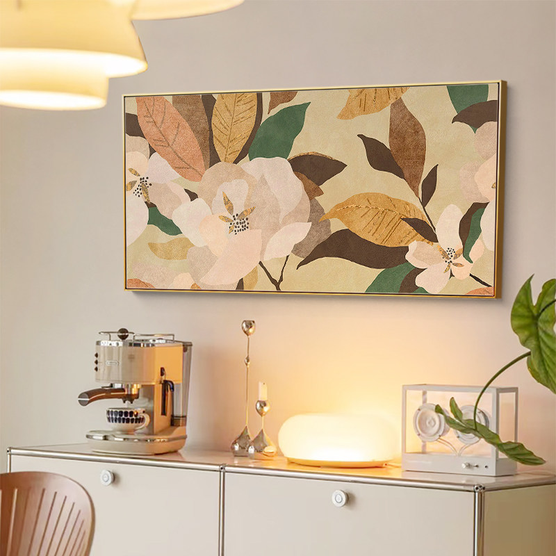 奶油中古风客厅背景墙装饰画复古玄关斗柜挂画小众艺术壁画高级感,家居饰品,现代装饰画,淘宝优惠券,粉丝福利购,淘宝优惠卷