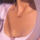Necklace跨境ins生日年份项链不锈钢不掉色1980 Birth Year 2020
