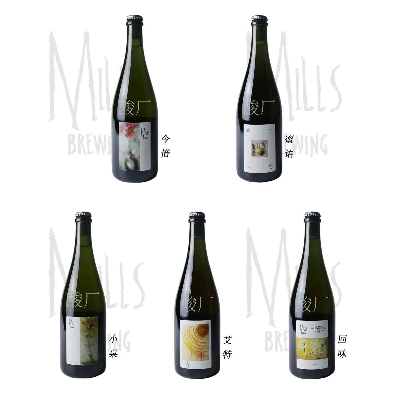 酸厂|英国米尔斯mills 小桌/今惜/回味/艾特 野菌艾尔 精酿啤酒