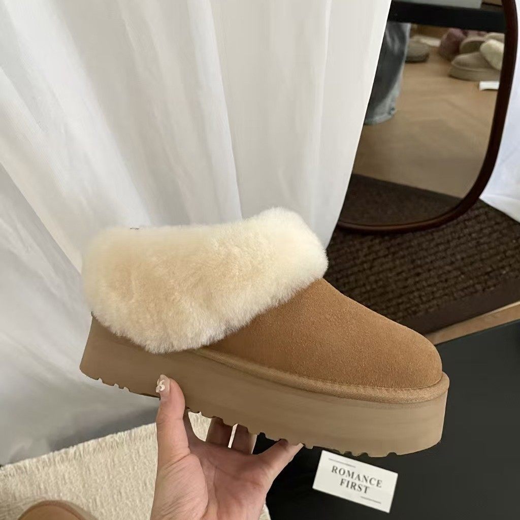 2025冬季新款羊皮毛一体塔茨勒便鞋厚底增高短靴河南桑坡雪地靴女,户外/登山/野营/旅行用品,雪地靴,淘宝优惠券,粉丝福利购,淘宝优惠卷