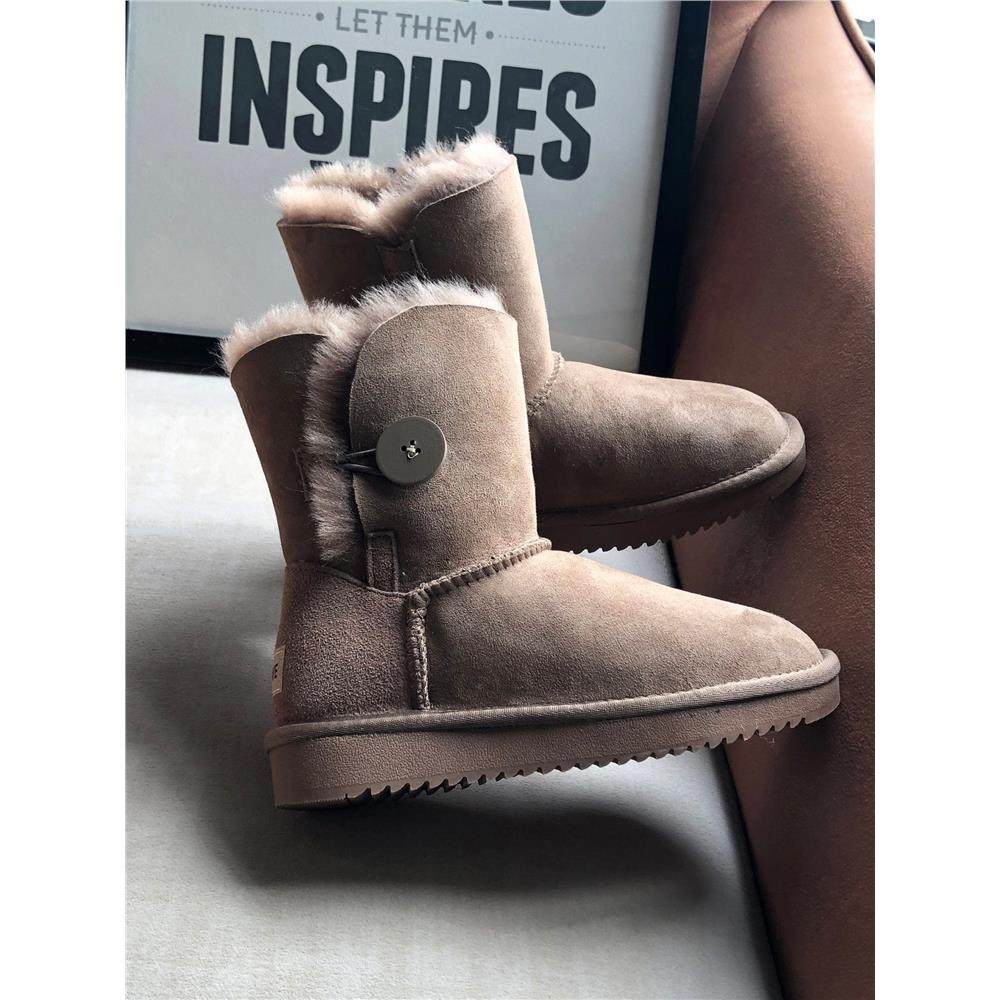 羊皮毛一体厚底雪地靴女款中筒加厚加绒防滑东北棉鞋2025新款冬季,女鞋,时尚雪地靴,淘宝优惠券,粉丝福利购,淘宝优惠卷