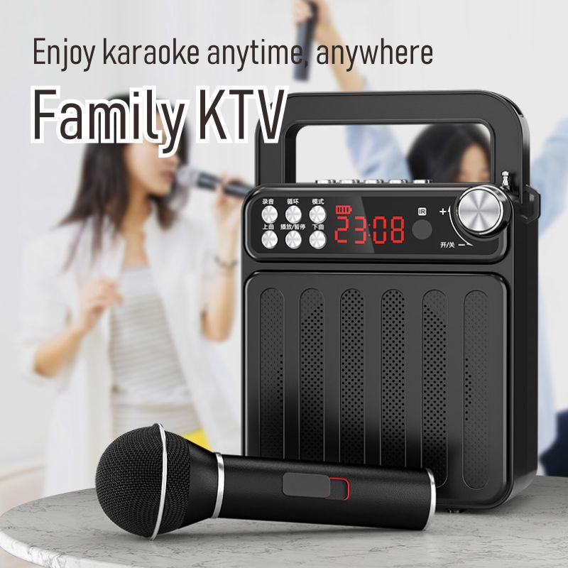 源头厂家蓝牙手提广场舞音箱音响收音录音地摊aisomex/艾硕美 A18