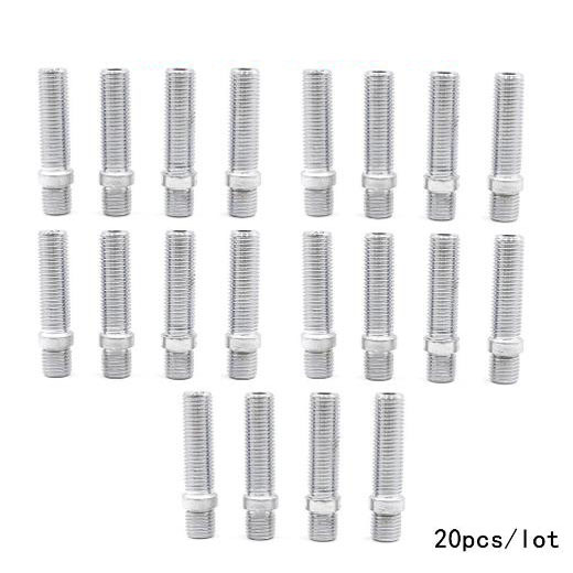 20只装58MM汽改通用轮毂反串螺丝M12/M14螺栓螺杆适用于德系车