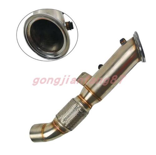 汽车改装排气管芭蕉尾喉头段适用于BMW B58 M240i 340i 440i 540