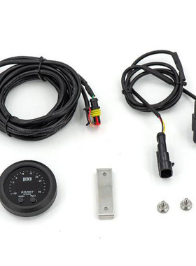 汽车改装52MM超薄圆形红光LED显示-30~35PSI真空压力仪表