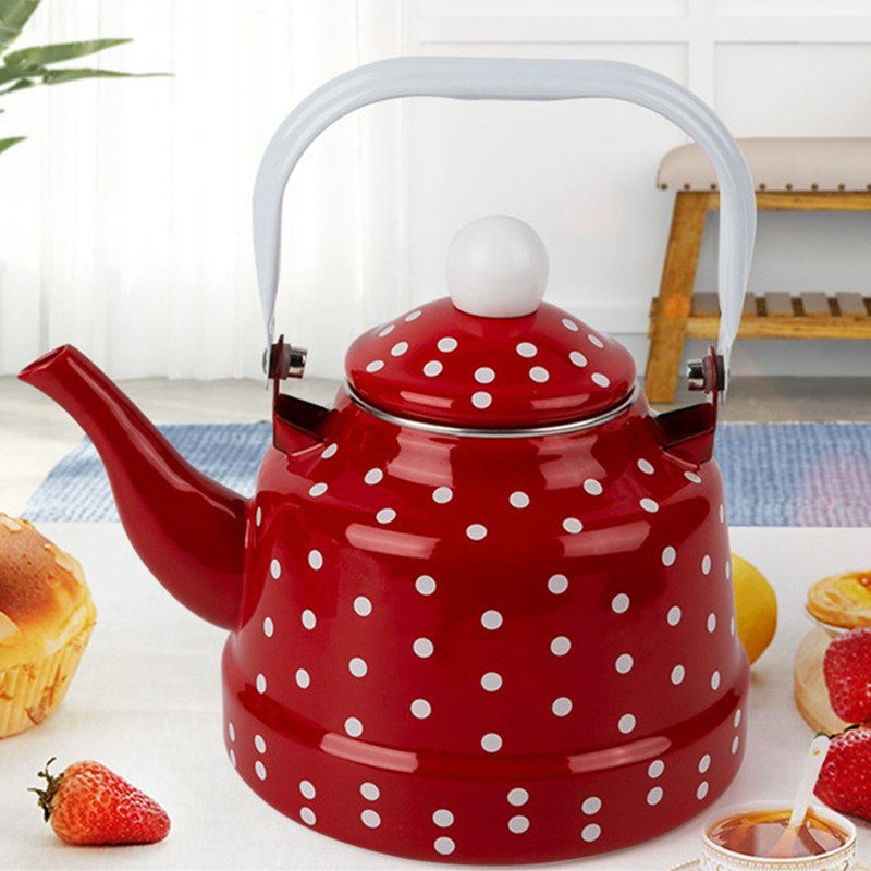 烧水壶泡茶专用搪瓷茶壶珐琅壶家用中式迷你开水壶电磁炉煤气灶用
