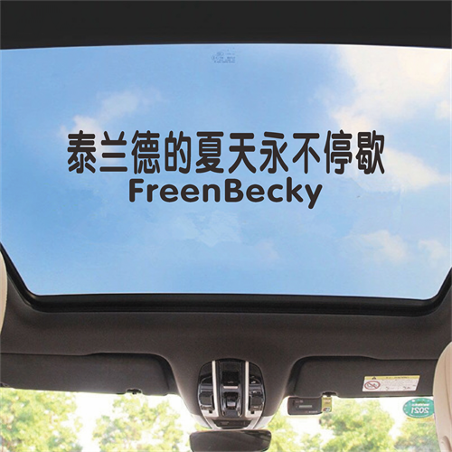 泰兰德的夏天永不停歇车贴天窗