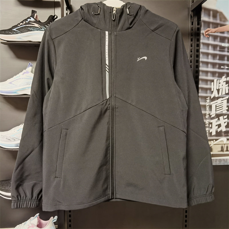 贵人鸟正品男装2024春季新款运动休闲连帽防风风衣男外套F2241029