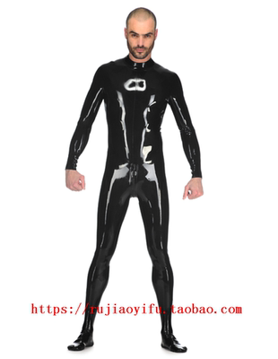 乳胶连体紧身衣光滑高弹