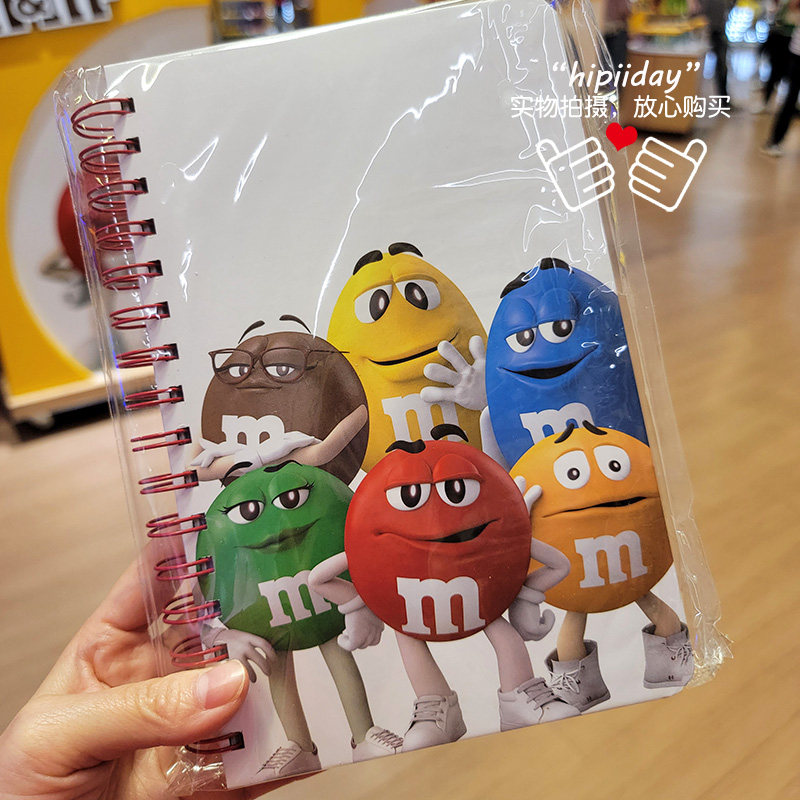 上海mm豆卡通笔记本记事本学生办公文具日程日记本工作2023年本子