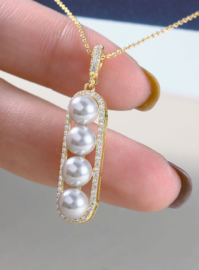 S925纯银小巧玲珑珍珠吊坠空托