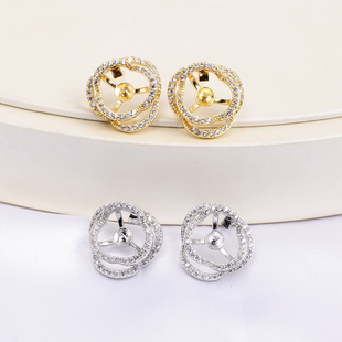 几何异形耳钉耳钩耳环耳饰DIY配饰时尚 国产14k包金电镀保色