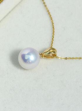 DIY珍珠配件新款S925纯银镶嵌镂空花珠吊坠空托时尚百搭精致