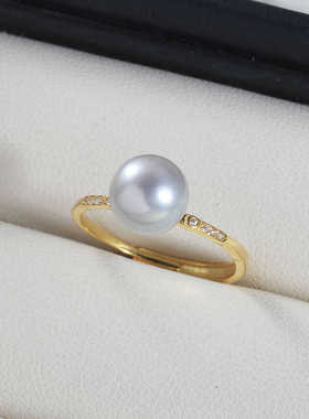 DIY新款镶钻珍珠配件简约