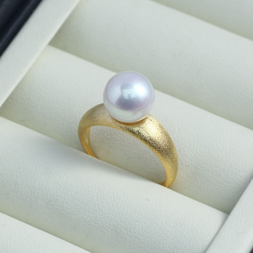 贝之语S925纯银磨砂简约戒指