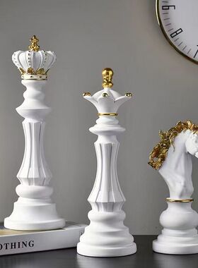 欧式创意国际象棋摆件后翼弃兵