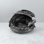 男生生日礼品 潮流多功能时尚 塔格奥龙形欧式 家用烟灰缸创意个性