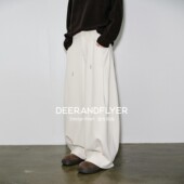 7089 两色秋冬毛呢休闲裤 鹿与飞鸟 砂粒奶油