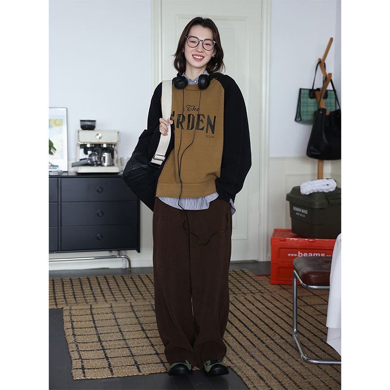 鹿与飞鸟加绒加厚卫裤鹿与飞鸟