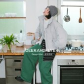 126g90白鸭绒 鹿与飞鸟 冰川雪域 轻暖两色立领泡芙羽绒服7002