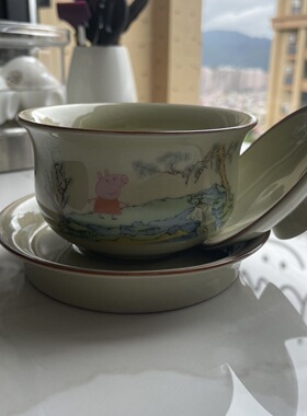 高档三才盖碗功夫茶具茶杯新款复古中式可爱精致
