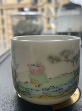 75毫升素烧加厚胎德化白瓷单个小号功夫茶杯防不烫茶具主人杯单杯