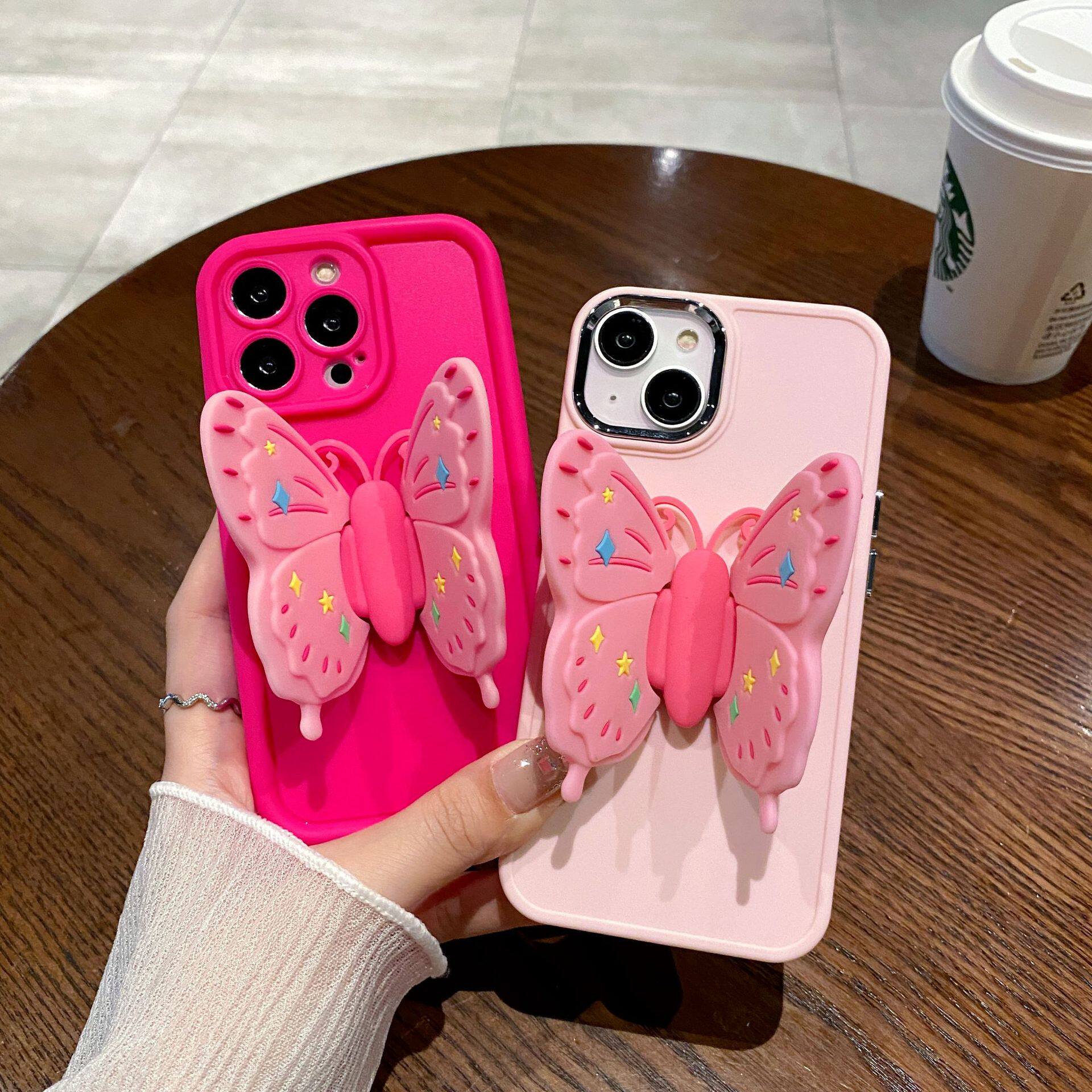 金属相框适用苹果16/14pro/13折叠蝴蝶支架防摔软壳iPhoneX手机壳