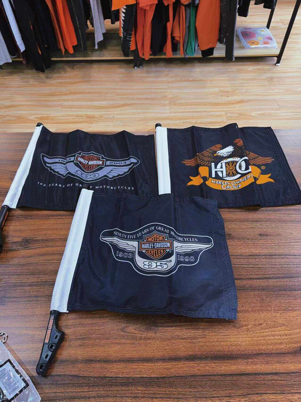 24506魔域机车美国哈雷复古收藏摩托车旗帜挂旗