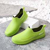 百搭男款 雨鞋 外穿防水防滑水鞋 时尚 一体成型雨靴低帮轻便舒适胶鞋