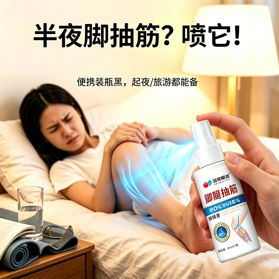 国外爆卖腿抽筋专用效特膏中老年人手脚抽专用其他身体护理