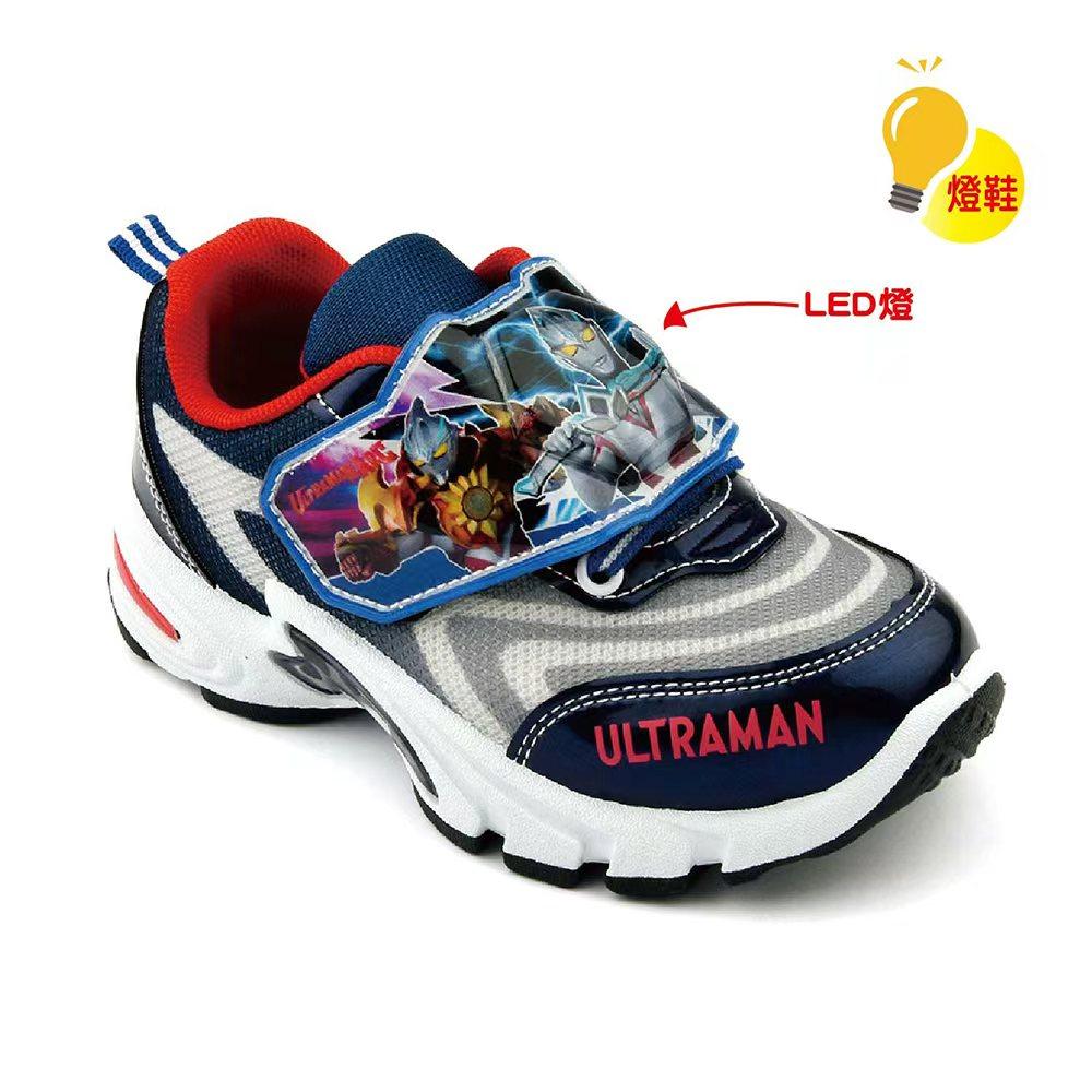 奥特曼童鞋男童运动鞋春秋宝宝休闲鞋男孩闪灯发光鞋透气网鞋软底