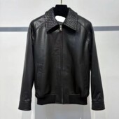 时尚 V同源 王珞丹同款 洋气皮衣JK1913 奢品级手工编织皮衣