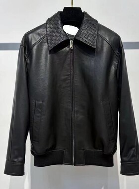 【B*V同源丨奢品级手工编织皮衣】王珞丹同款 时尚洋气皮衣JK1913