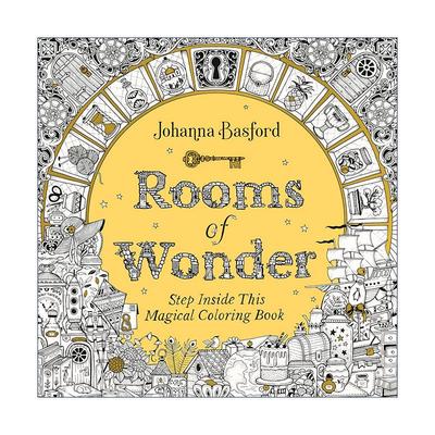 英文原版 Rooms of Wonder 奇迹之屋 成人手绘涂色书 秘密花园作者乔汉娜·贝斯福 英文版 进口英语原版书籍