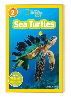 英文原版 National Geographic Kids Readers L2: Sea Turtles 国家地理儿童分级读物第2级 海龟 英文版 进口英语原版书籍