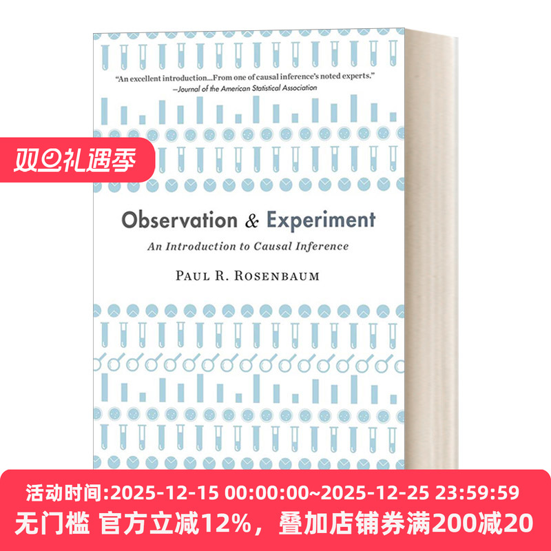 英文原版 Observation and Experiment:An Introduction to Causal Inference  观察与实验 因果推理导论 英文版 进口英语原版书籍