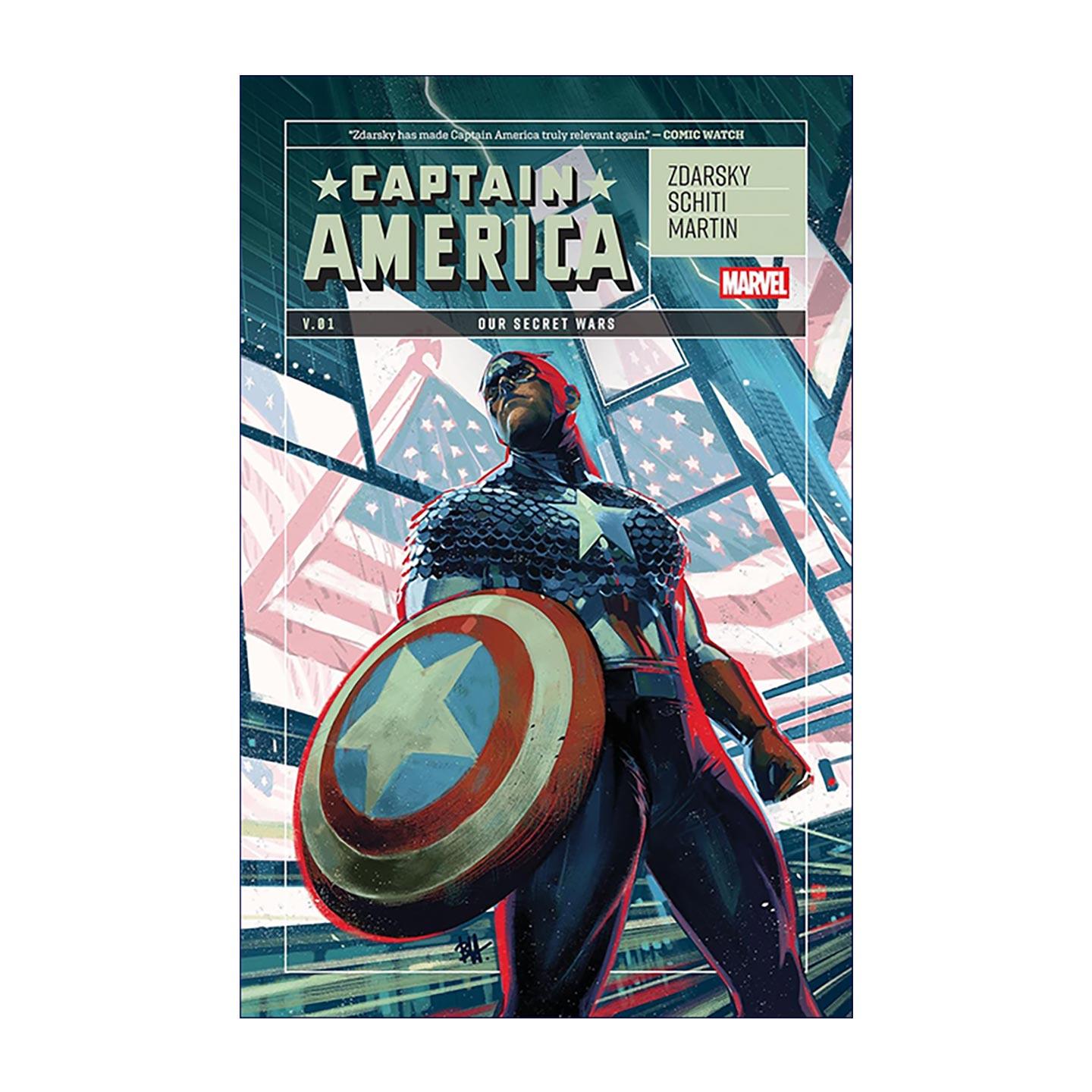 英文原版 Captain America Vol.1 Our Secret Wars 美国队长 卷一 我们的秘密战争 漫威漫画 英文版 进口英语原版书籍