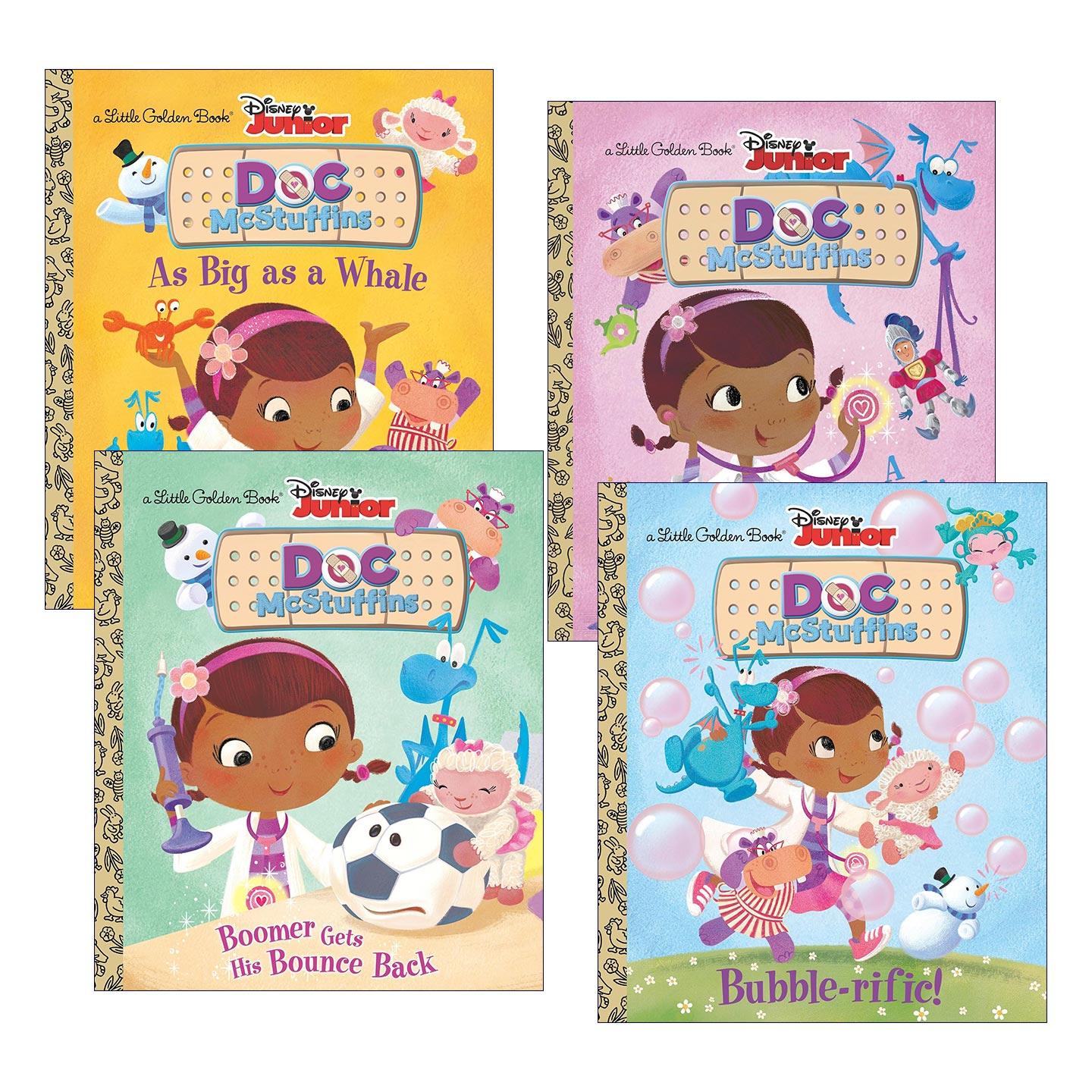 英文原版 Little Golden Book Disney Junior Doc McStuffins 迪士尼玩具小医生系列4册 兰登书屋精装小金书 英文版 进口原版书籍