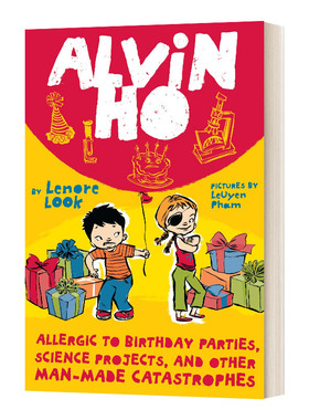胆小鬼阿文3 Alvin Ho Allergic to Birthday Parties 英文原版儿童读物 进口英语书籍