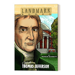 里程碑系列 见见托马斯·杰斐逊 Meet Thomas Jefferson Landmark Books 英文原版儿童读物 进口英语书籍