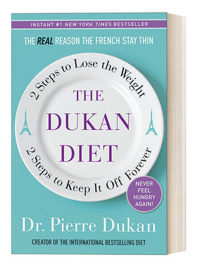 英文原版 The Dukan Diet 杜坎饮食法 两步减掉体重 两步永远保持体重 减肥指南 Dr. Pierre Dukan 精装 英文版 进口英语原版书籍