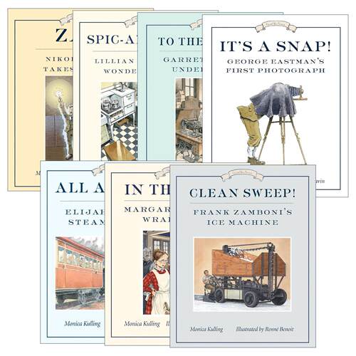 英文原版 Great Idea 好主意系列7册 儿童传记科普百科绘本 Monica Kulling 英文版 进口英语原版书籍