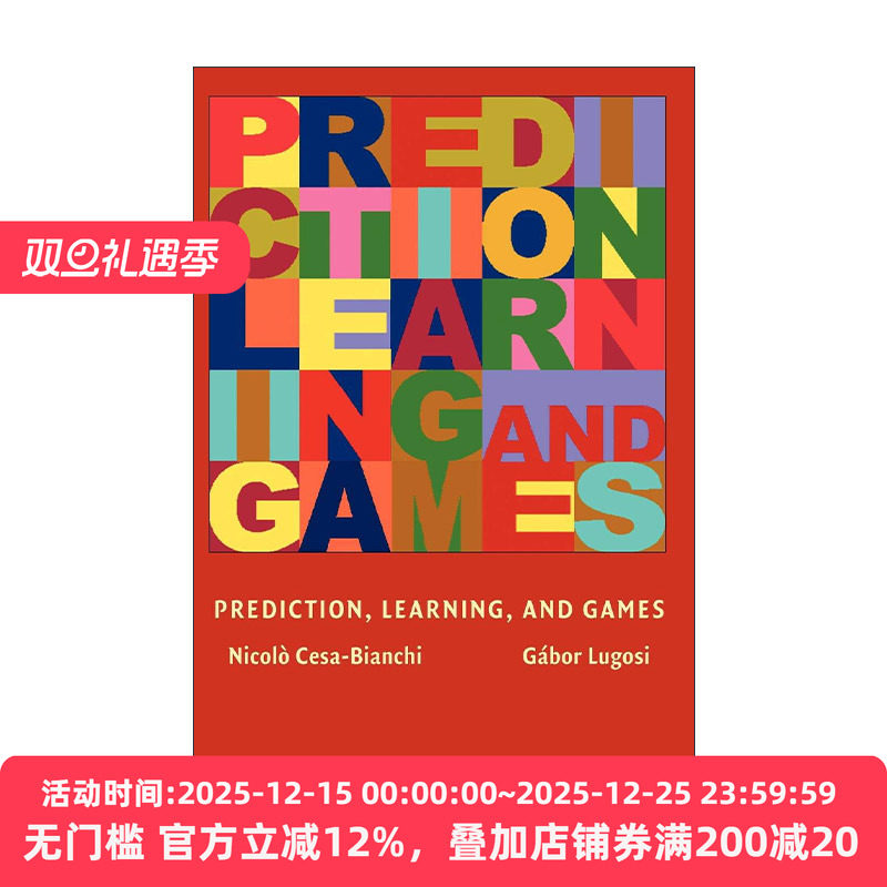 英文原版 Prediction Learning and Games 预测 学习和游戏 精装 Nicolo Cesa-Bianchi 英文版 进口英语原版书籍