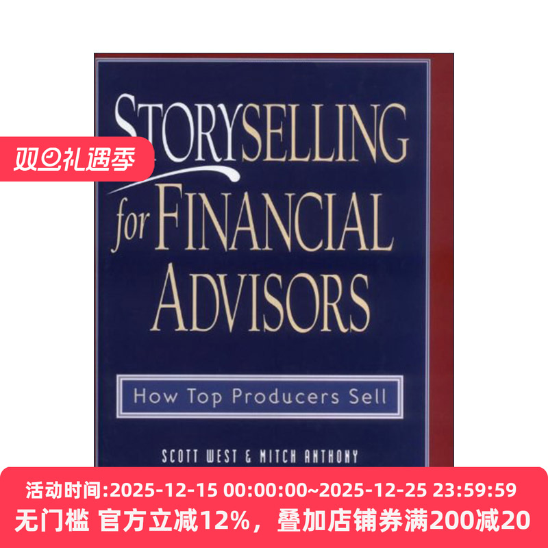 英文原版 Storyselling for Financial Advisors 理财师如何贩卖故事 精装 英文版 进口英语原版书籍