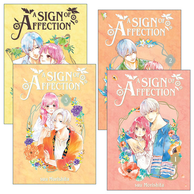 英文原版 A Sign of Affection 指尖相触，恋恋不舍系列1-4册 同名纯爱动漫漫画 听觉障碍 Suu Morishita森下 英文版 进口原版书籍