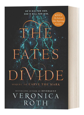 死亡刻痕2 命运歧路 美版 Carve the Mark 2 The Fates Divide 分歧者作者维罗尼卡罗斯 英文原版科幻小说  进口英语书籍