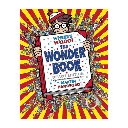 英文原版 Where's Waldo The Wonder Book Deluxe Edition 沃尔多在哪里 神奇的书 精装豪华版 儿童互动活动游戏绘本