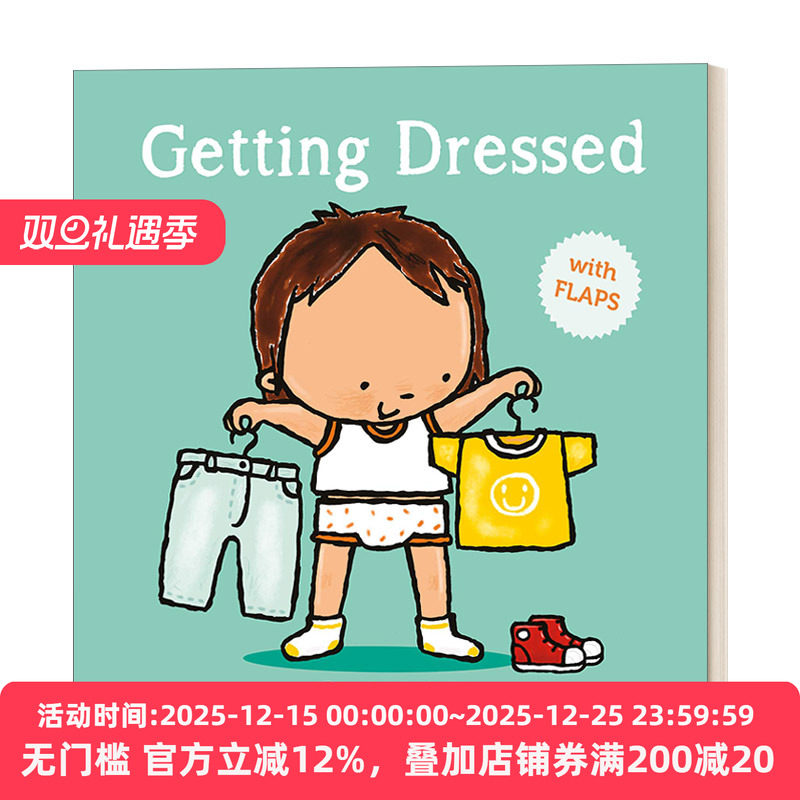 Getting Dressed 穿衣服 幼儿启蒙翻翻书 撕不烂纸板书 不同季节该穿什么衣服 Pauline Oud