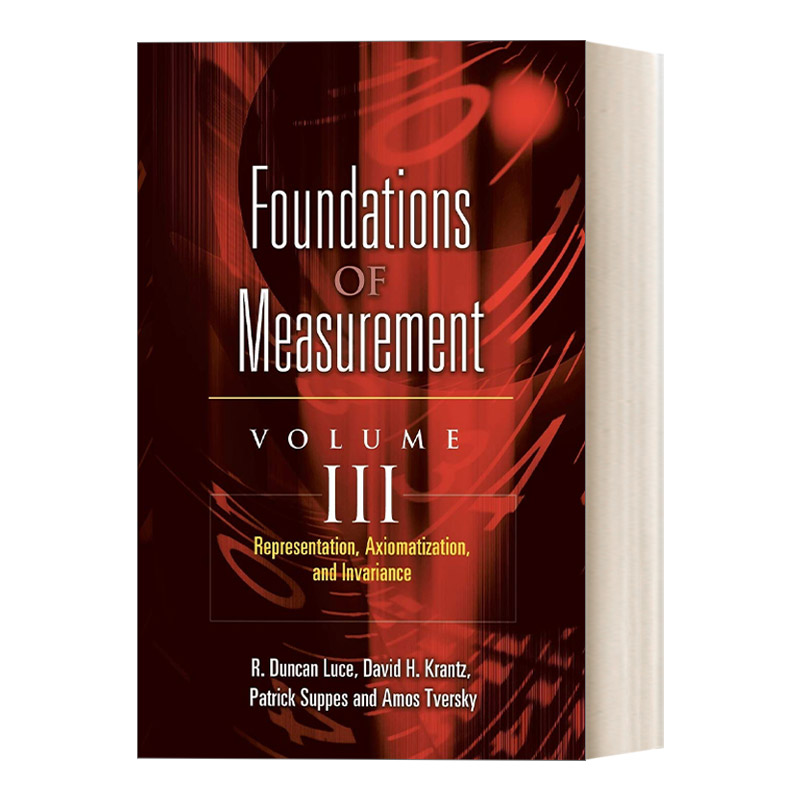 英文原版 Foundations of Measurement Volume III 测量基础卷三 表示、公理化和不变性 Dover数学丛书 英文版 进口英语原版书籍